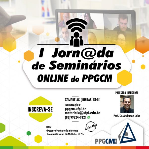 Inscries para I Jornada de Seminrios Online do PPGCM